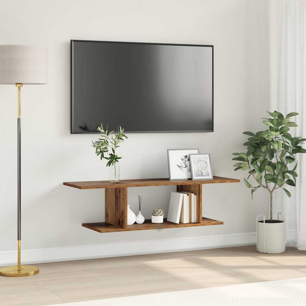 Conjunto de mueble de TV 2 pcs Madera Vieja 37 x 37 x 72 cm