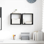Estanterías de pared 2 pcs Gris Sonoma 26 x 15 x 26 cm