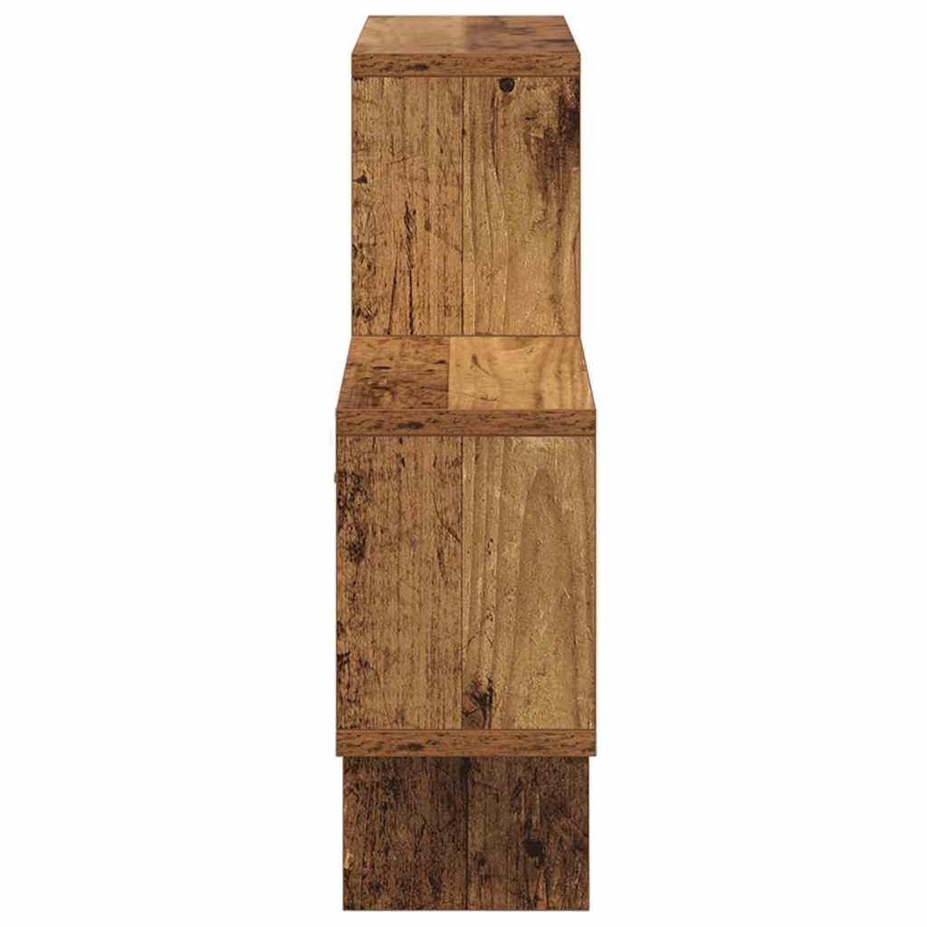 Estante de pared con estante Madera vieja 82 x 15 x 51 cm