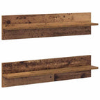 Estante de pared 2 pcs Madera Vieja 80 x 11,5 x 18 cm