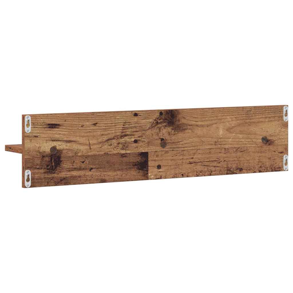 Estante de pared 2 pcs Madera Vieja 80 x 11,5 x 18 cm