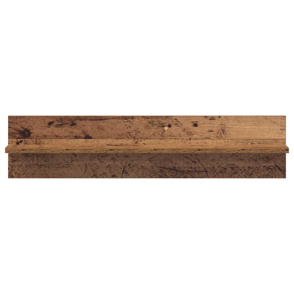 Estante de pared 2 pcs Madera Vieja 80 x 11,5 x 18 cm