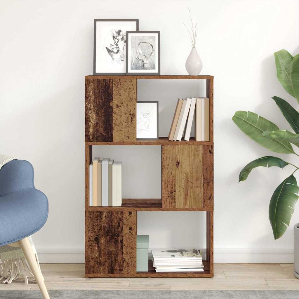 Conjunto de mueble de TV 10 pcs Madera envejecida