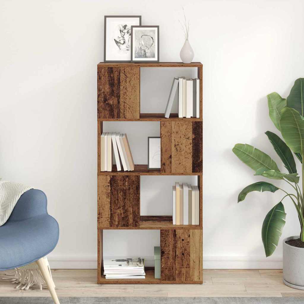 Conjunto de mueble de TV 10 pcs Madera envejecida