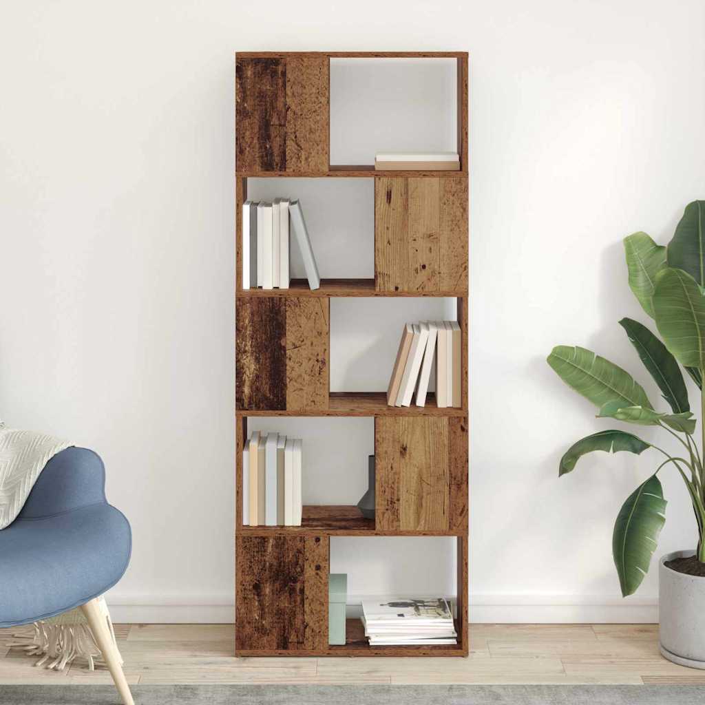 Conjunto de mueble de TV 10 pcs Madera envejecida