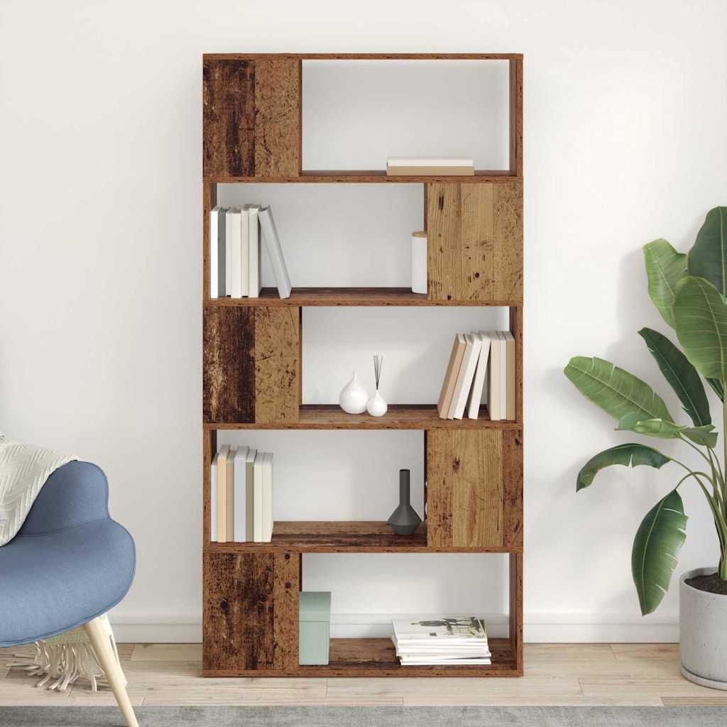 Conjunto de mueble de TV 10 pcs Madera envejecida