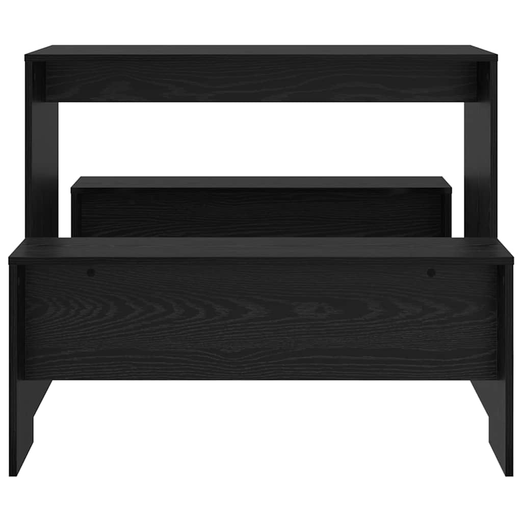 Conjunto de comedor 2 pcs Roble negro Madera contrachapada