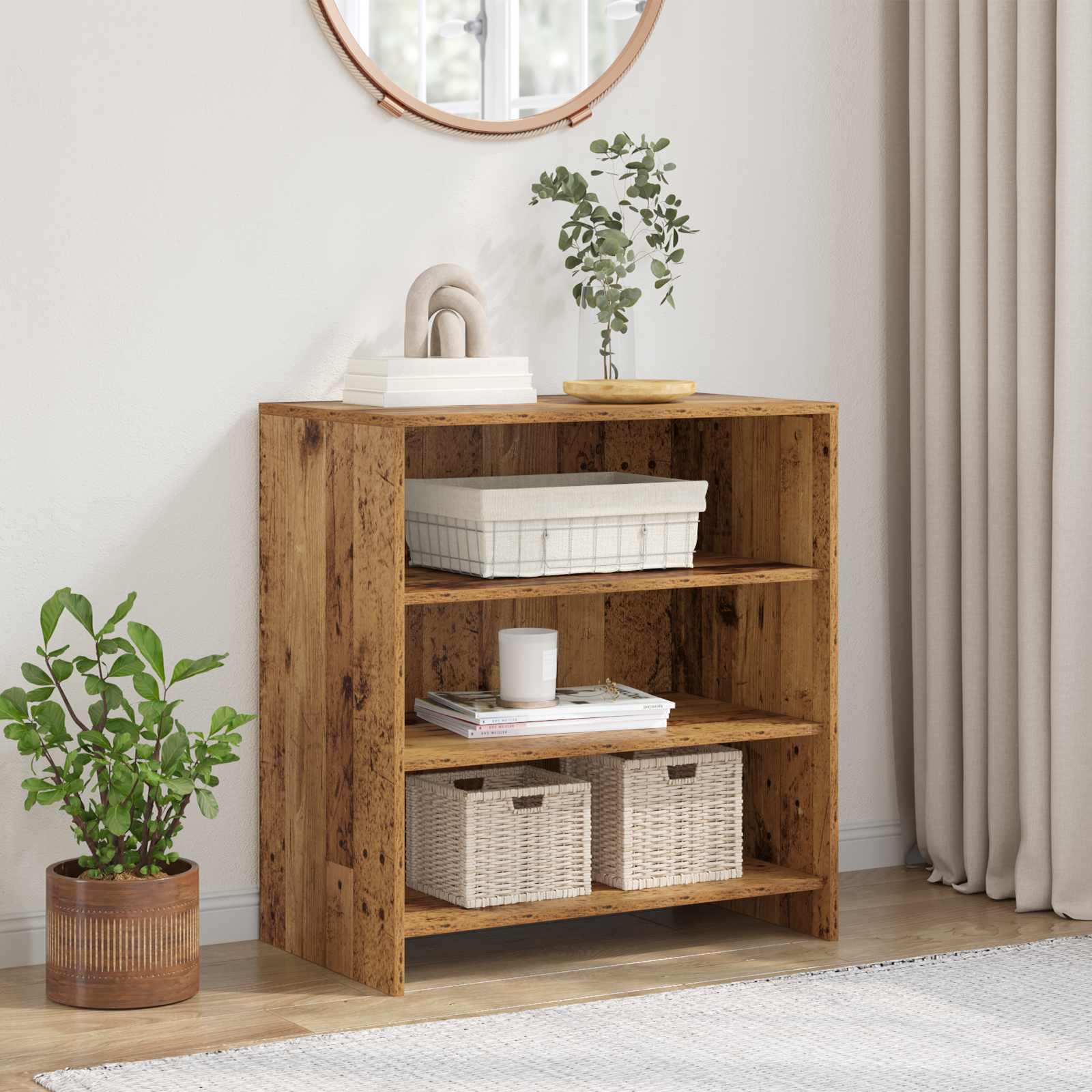 Aparador Brillante 66 x 34,5 x 87 cm Madera de Ingeniería