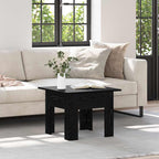 Mesa de Café Roble Negro 55 x 55 x 42 cm Madera de ingeniería