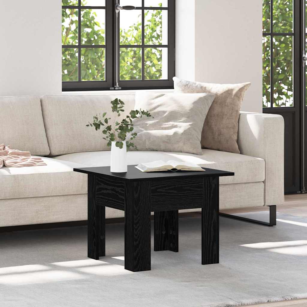 Mesa de Café Roble Negro 55 x 55 x 42 cm Madera de ingeniería