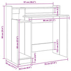 Escritorio Madera vieja 97 x 45 x 90 cm Madera de ingeniería