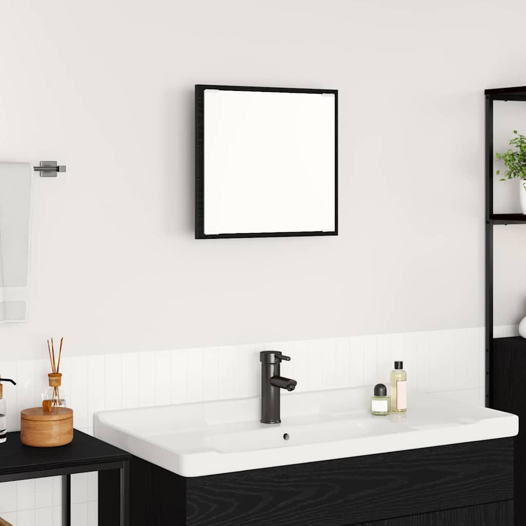 Espejo de baño LED con espejo Gris Sonoma 40 x 37 x 8.5 cm