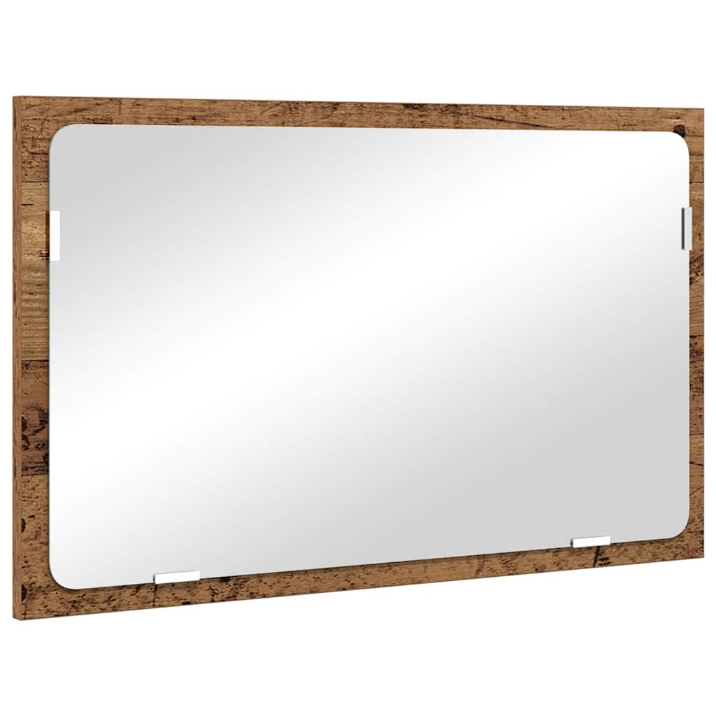 Juego de muebles de baño con cajón 2 pcs Madera Vieja