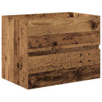 Juego de muebles de baño con cajón 2 pcs Madera Vieja