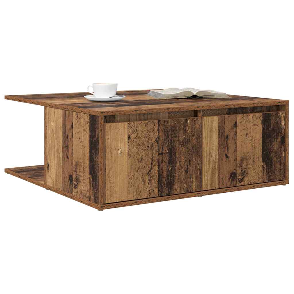 Mesa de Café con cajón Madera antigua 80 x 80 x 31 cm