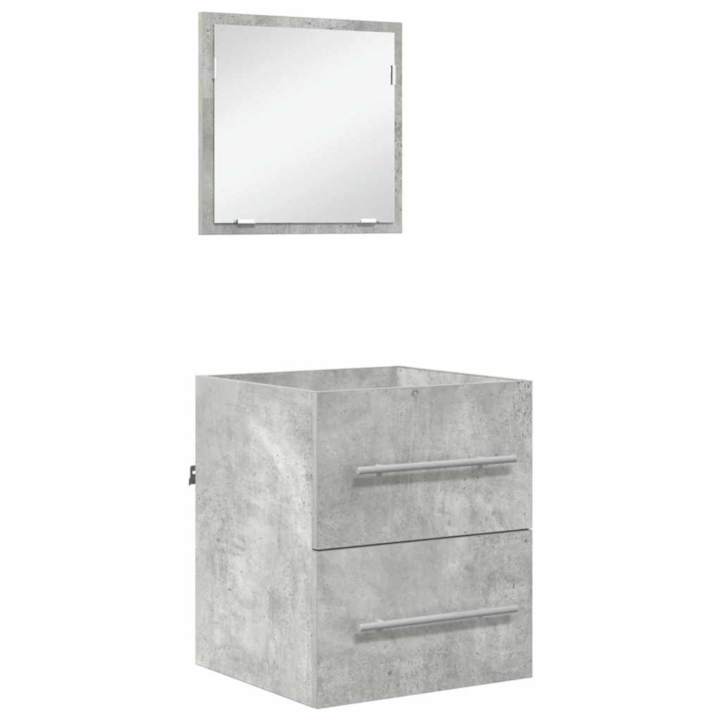 Juego de muebles de baño con cajón Gris 41 x 38,5 x 48 cm