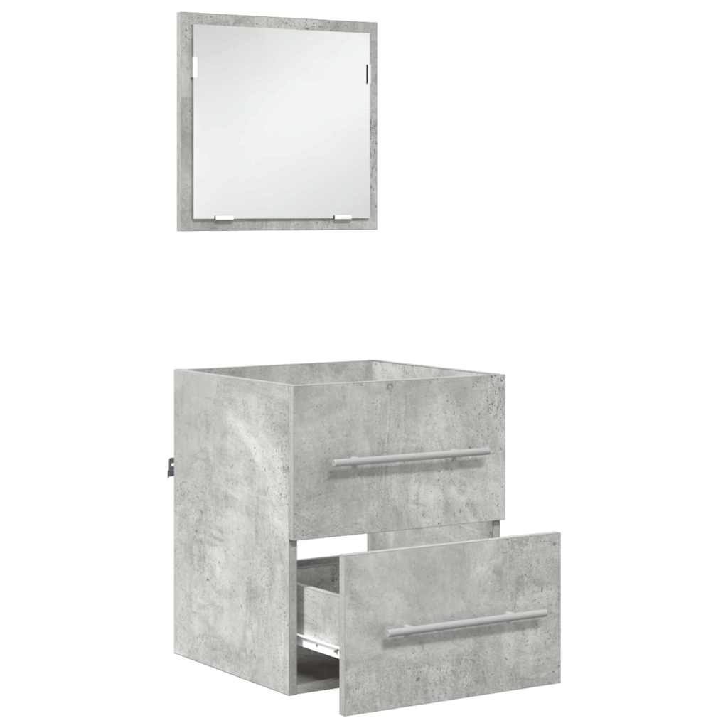 Juego de muebles de baño con cajón Gris 41 x 38,5 x 48 cm
