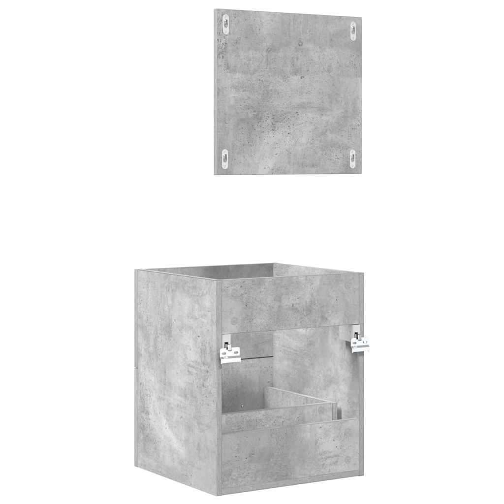 Juego de muebles de baño con cajón Gris 41 x 38,5 x 48 cm