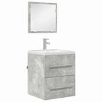 Juego de muebles de baño con cajón Gris 41 x 38,5 x 48 cm