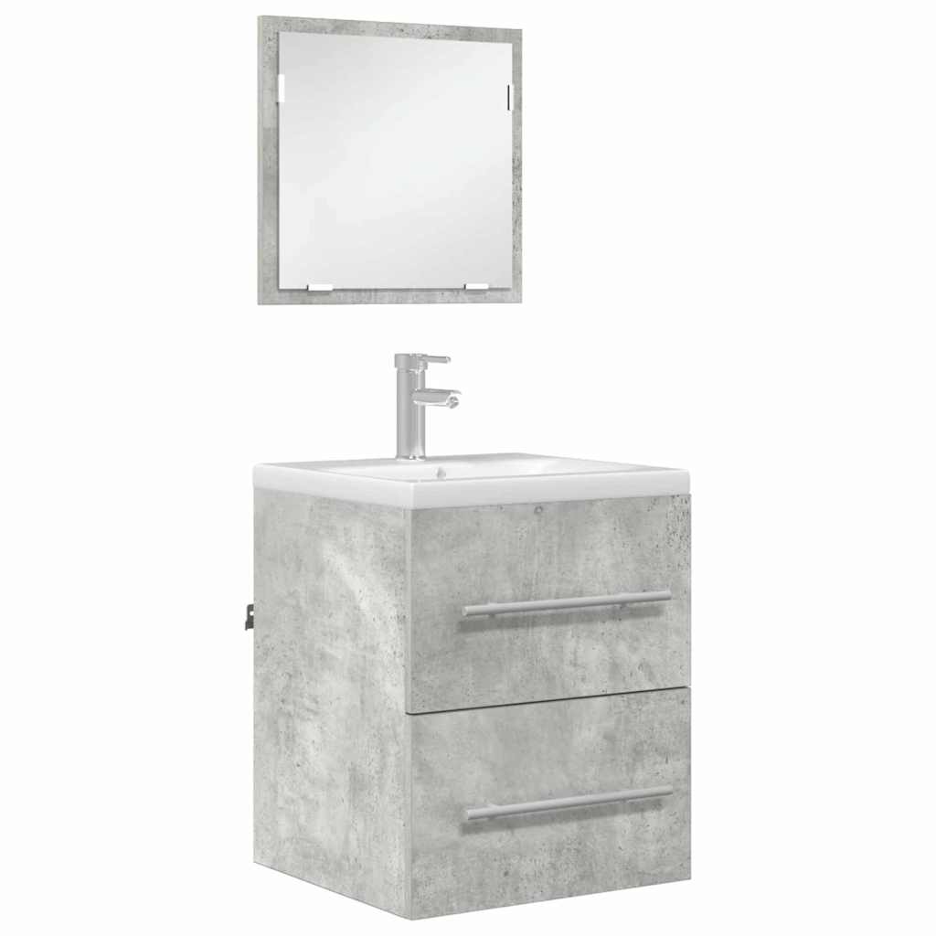 Juego de muebles de baño con cajón Gris 41 x 38,5 x 48 cm