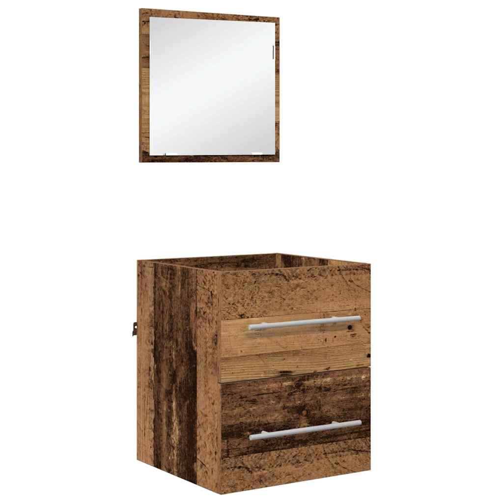 Juego de muebles de baño con cajón Marrón 41 x 38,5 x 48 cm