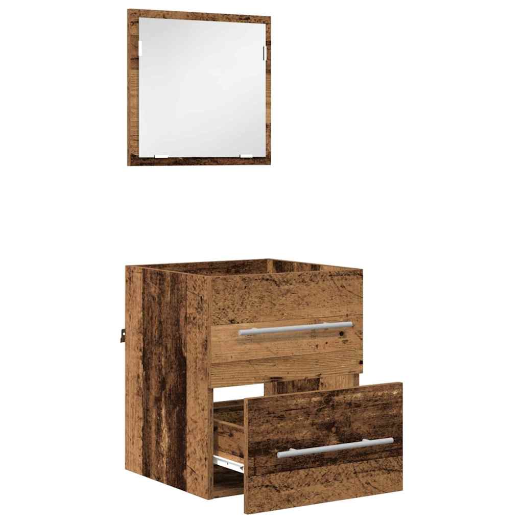 Juego de muebles de baño con cajón Marrón 41 x 38,5 x 48 cm