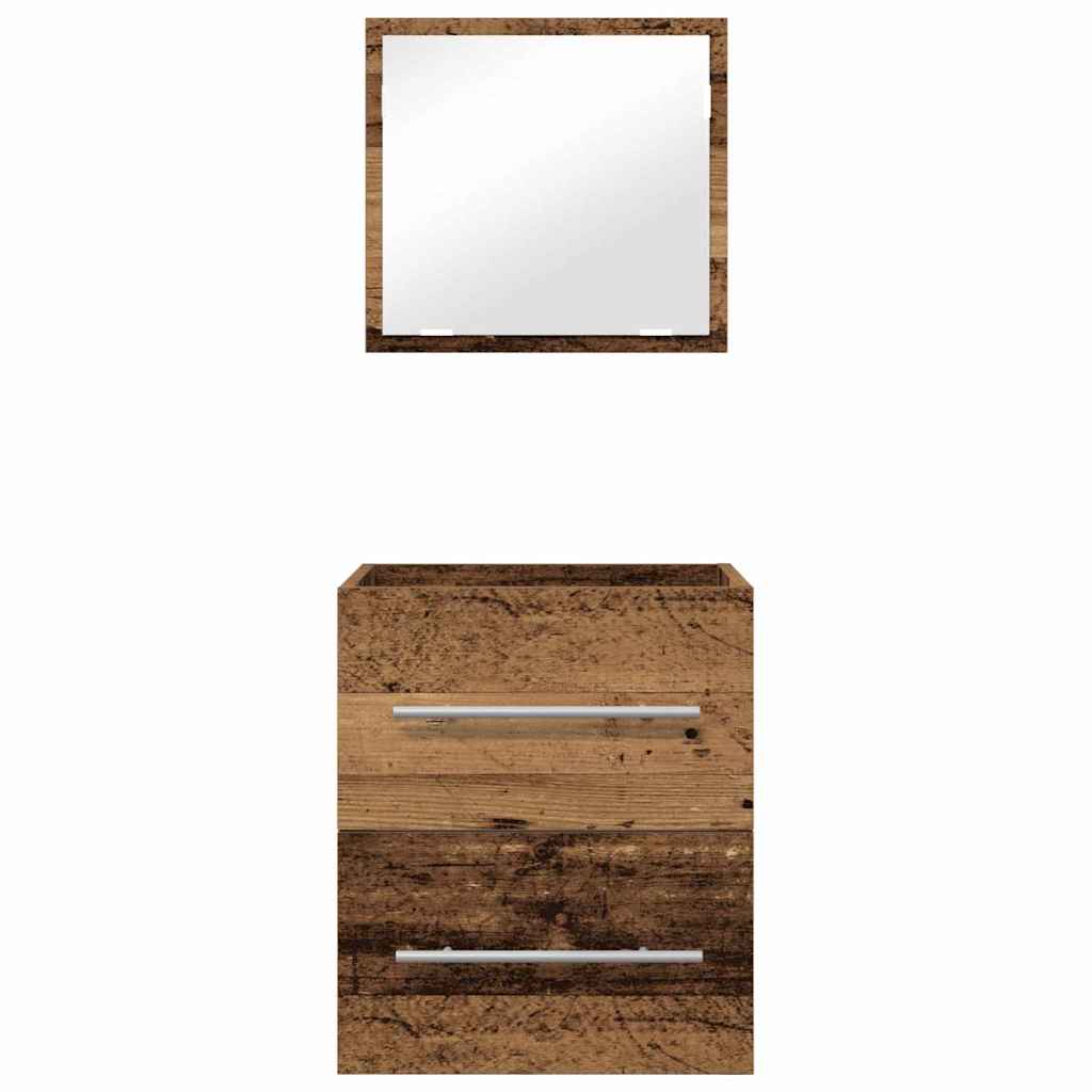 Juego de muebles de baño con cajón Marrón 41 x 38,5 x 48 cm