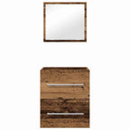 Juego de muebles de baño con cajón Marrón 41 x 38,5 x 48 cm
