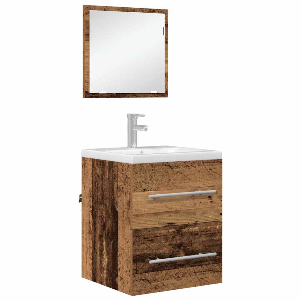 Juego de muebles de baño con cajón Marrón 41 x 38,5 x 48 cm
