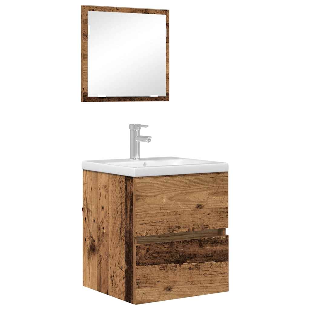 Mueble de Cuarto de Baño Madera envejecida 41 x 38,5 x 45 cm