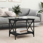 Mesa lateral Roble Negro 55 x 38 x 45 cm Madera de ingeniería