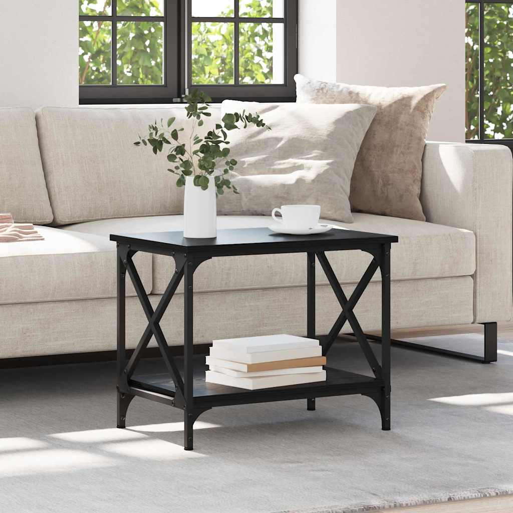 Mesa lateral Roble Negro 55 x 38 x 45 cm Madera de ingeniería