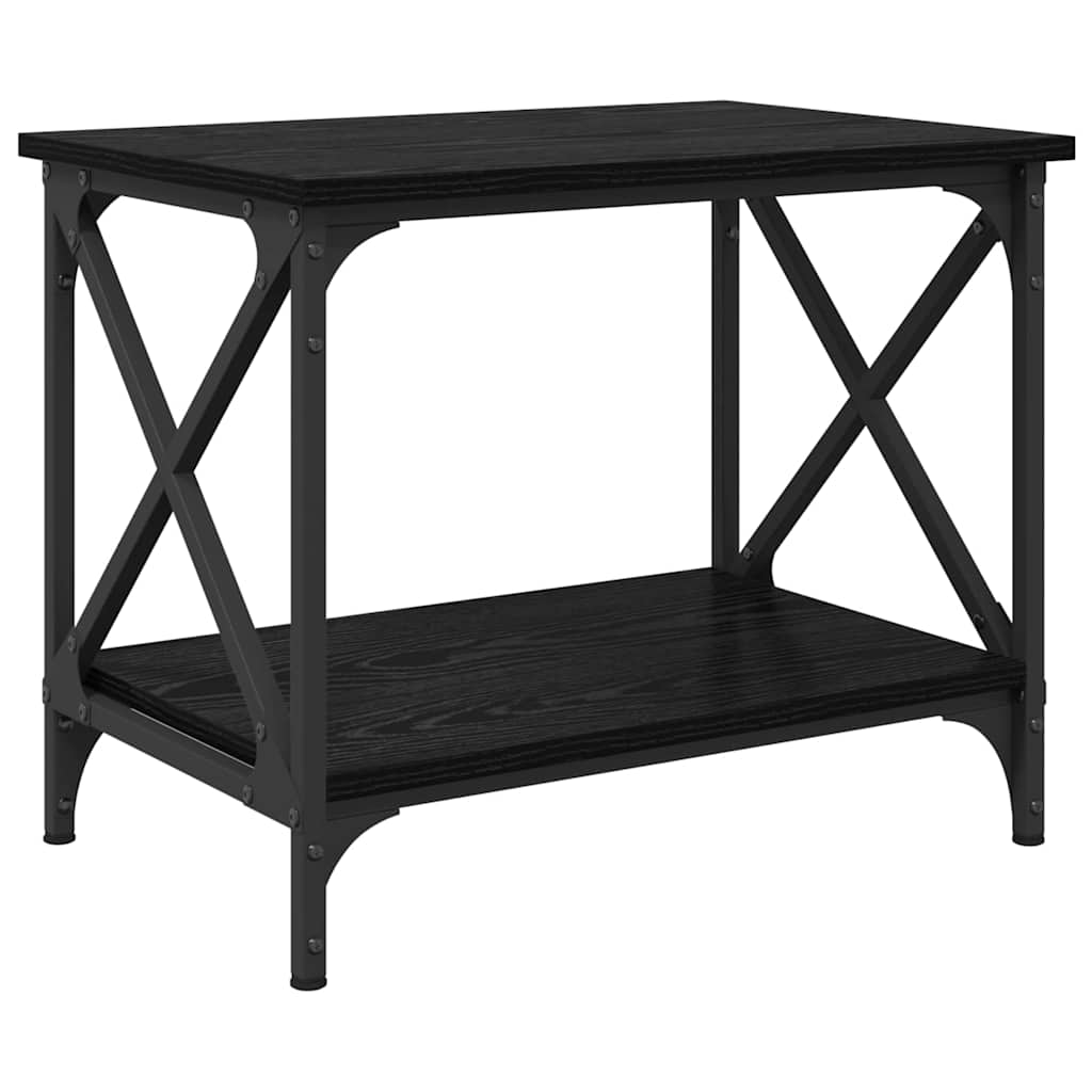 Mesa lateral Roble Negro 55 x 38 x 45 cm Madera de ingeniería