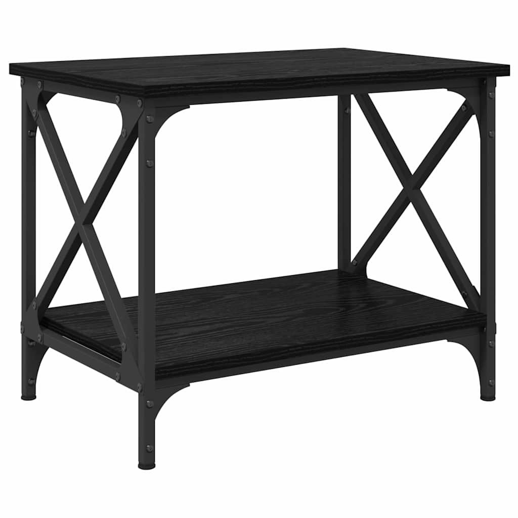 Mesa lateral Roble Negro 55 x 38 x 45 cm Madera de ingeniería