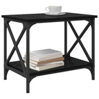 Mesa lateral Roble Negro 55 x 38 x 45 cm Madera de ingeniería