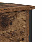Armario de Noche con cajón 2 pcs Madera vieja 40 x 42 x 60 cm