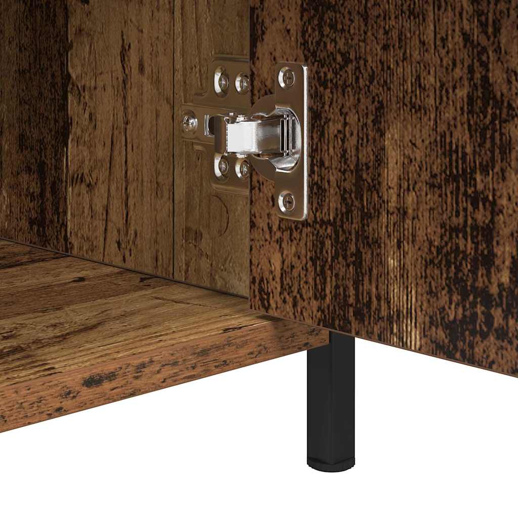 Armario de Noche con cajón 2 pcs Madera vieja 40 x 42 x 60 cm