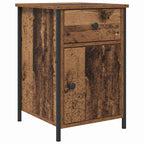 Armario de Noche con cajón 2 pcs Madera vieja 40 x 42 x 60 cm