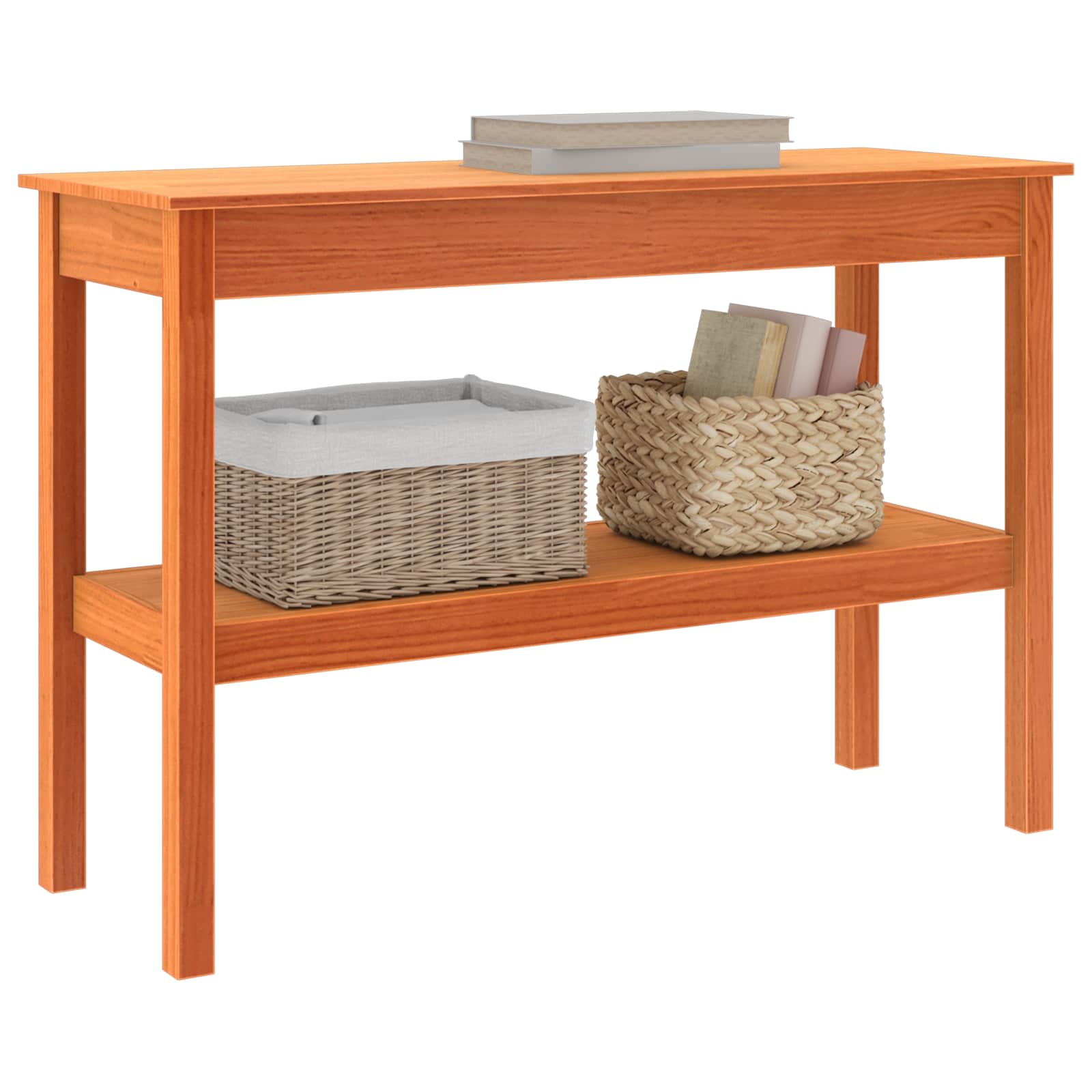 Mesa Consola Marrón cera 110 x 40 x 75 cm Pino macizo