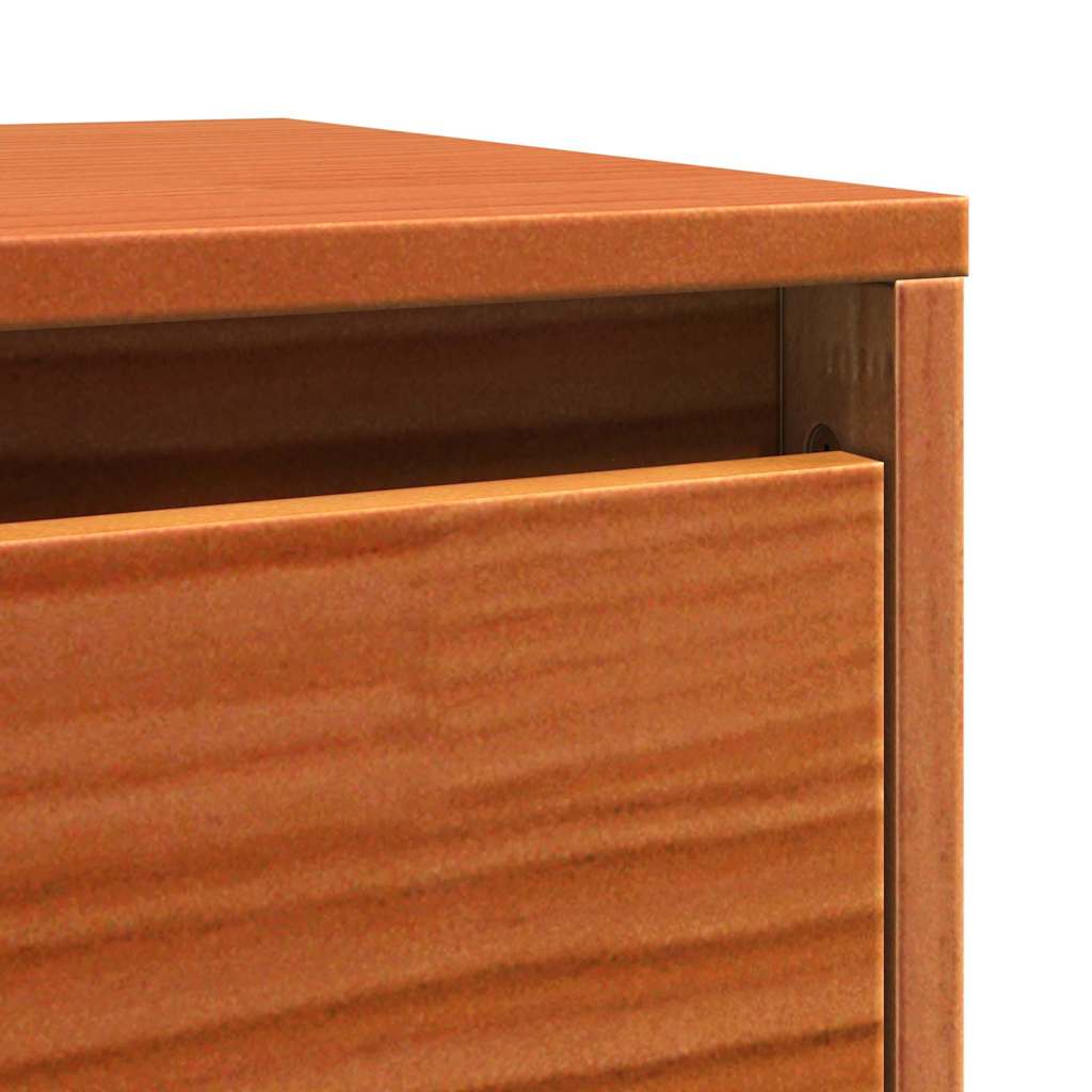 Armario de Pared con estante Marrón cera 100 x 30 x 35 cm