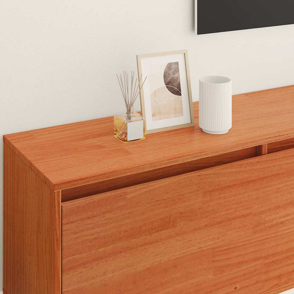 Armario de Pared con estante Marrón cera 100 x 30 x 35 cm