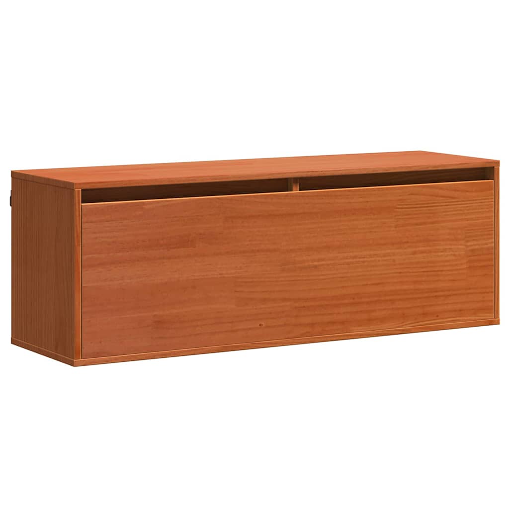Armario de Pared con estante Marrón cera 100 x 30 x 35 cm