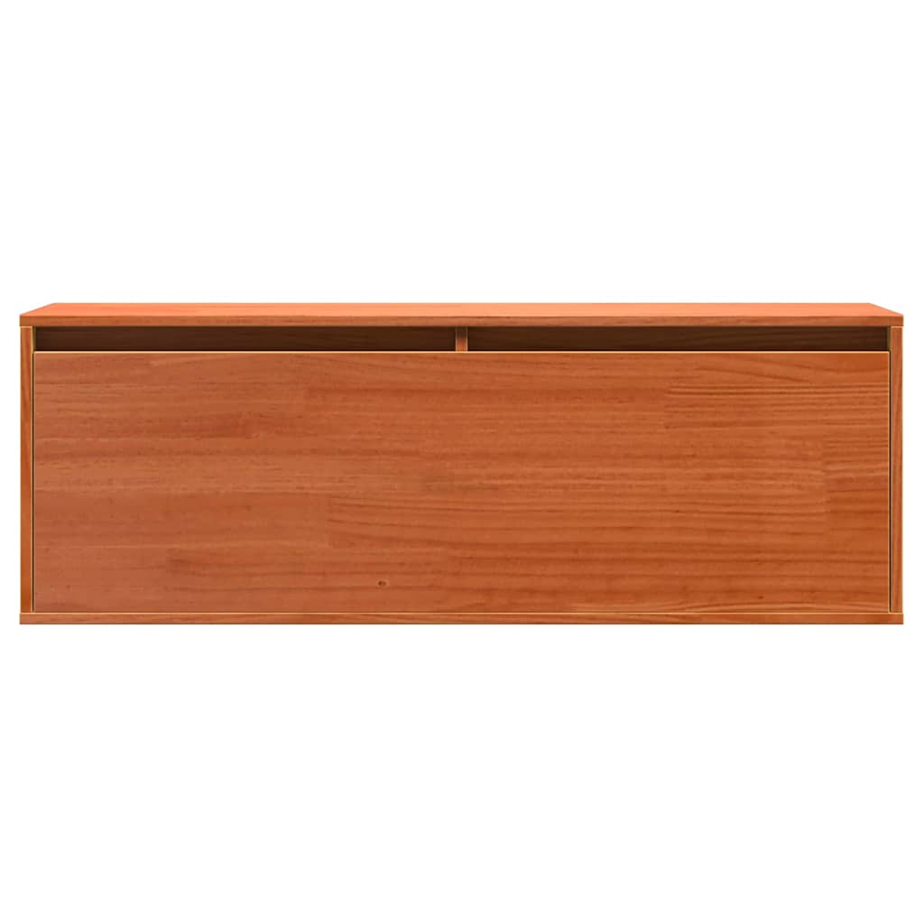 Armario de Pared con estante Marrón cera 100 x 30 x 35 cm