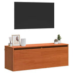 Armario de Pared con estante Marrón cera 100 x 30 x 35 cm