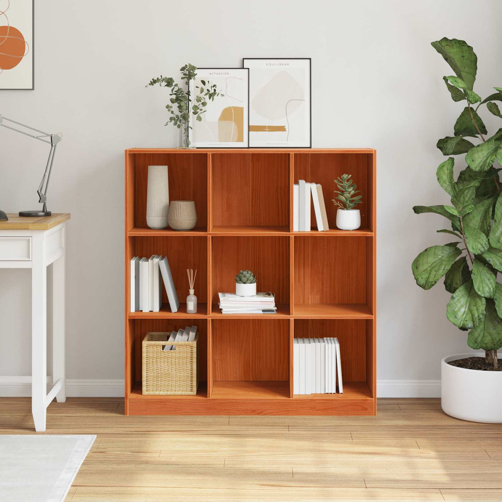 Librería Marrón cera 104 x 33 x 110 cm Madera de pino macizo