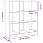 Librería Marrón cera 104 x 33 x 110 cm Madera de pino macizo