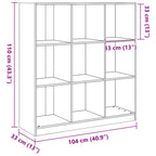 Librería Marrón cera 104 x 33 x 110 cm Madera de pino macizo