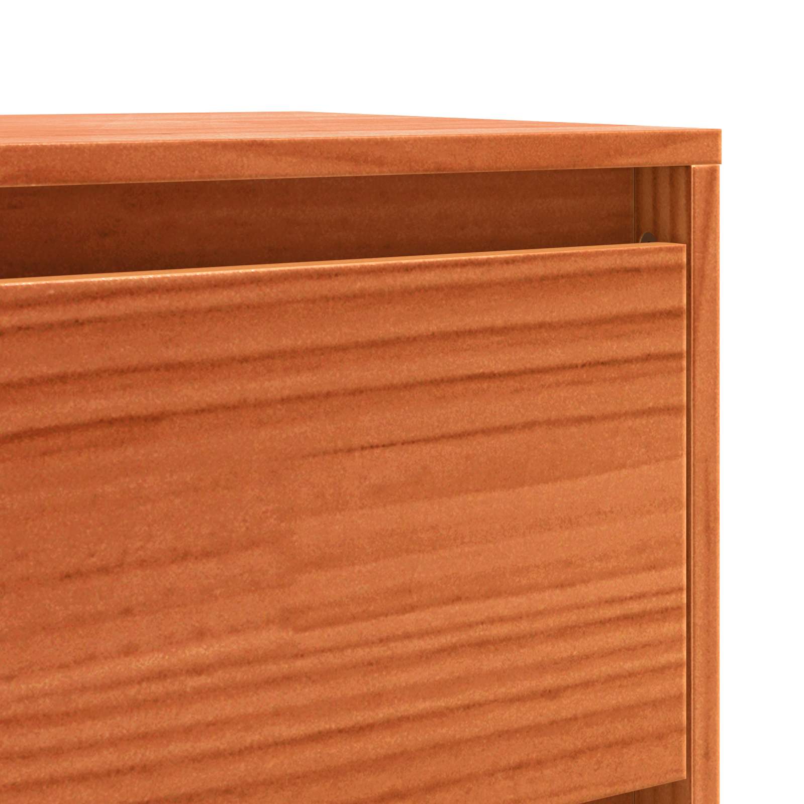 Aparador Roble Marrón 111 x 34 x 75 cm Madera de pino macizo