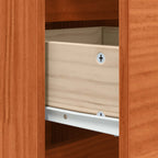 Aparador Roble Marrón 111 x 34 x 75 cm Madera de pino macizo