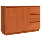 Aparador Roble Marrón 111 x 34 x 75 cm Madera de pino macizo